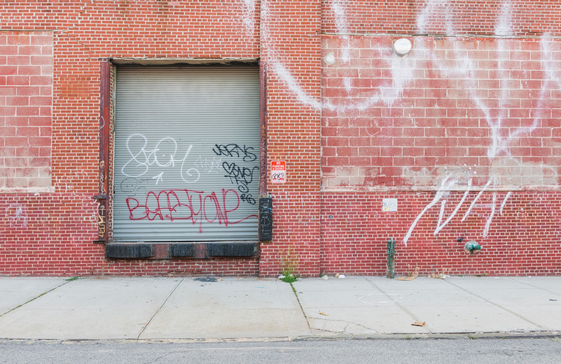 New York City Urban Industrial Brick Warehouse Background Williamsburg Brooklyn